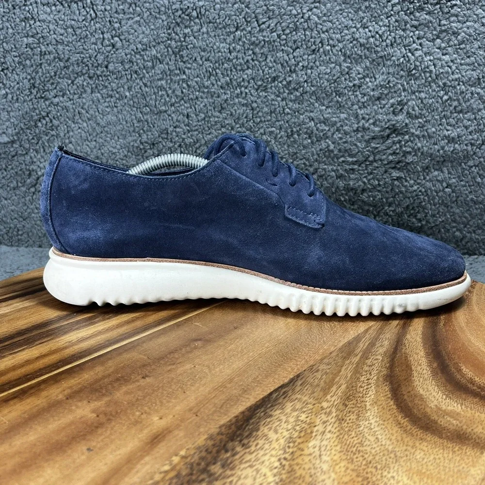 Cole Haan 2.Zerogrand Shoes Blue Suede Mens Sz 11 C25237 Oxfords - NEEDS INSOLES